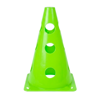 Cone Furado de sinalização de plástico 23cm Pista e Campo - Azul