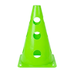 Cone Furado de sinalização de plástico 23cm Pista e Campo - Azul