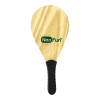 Raquetes de madeira com empunhadura para frescobol Neofun - par (acompanha bolinha)