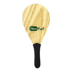 Raquetes de madeira com empunhadura para frescobol Neofun - par (acompanha bolinha)