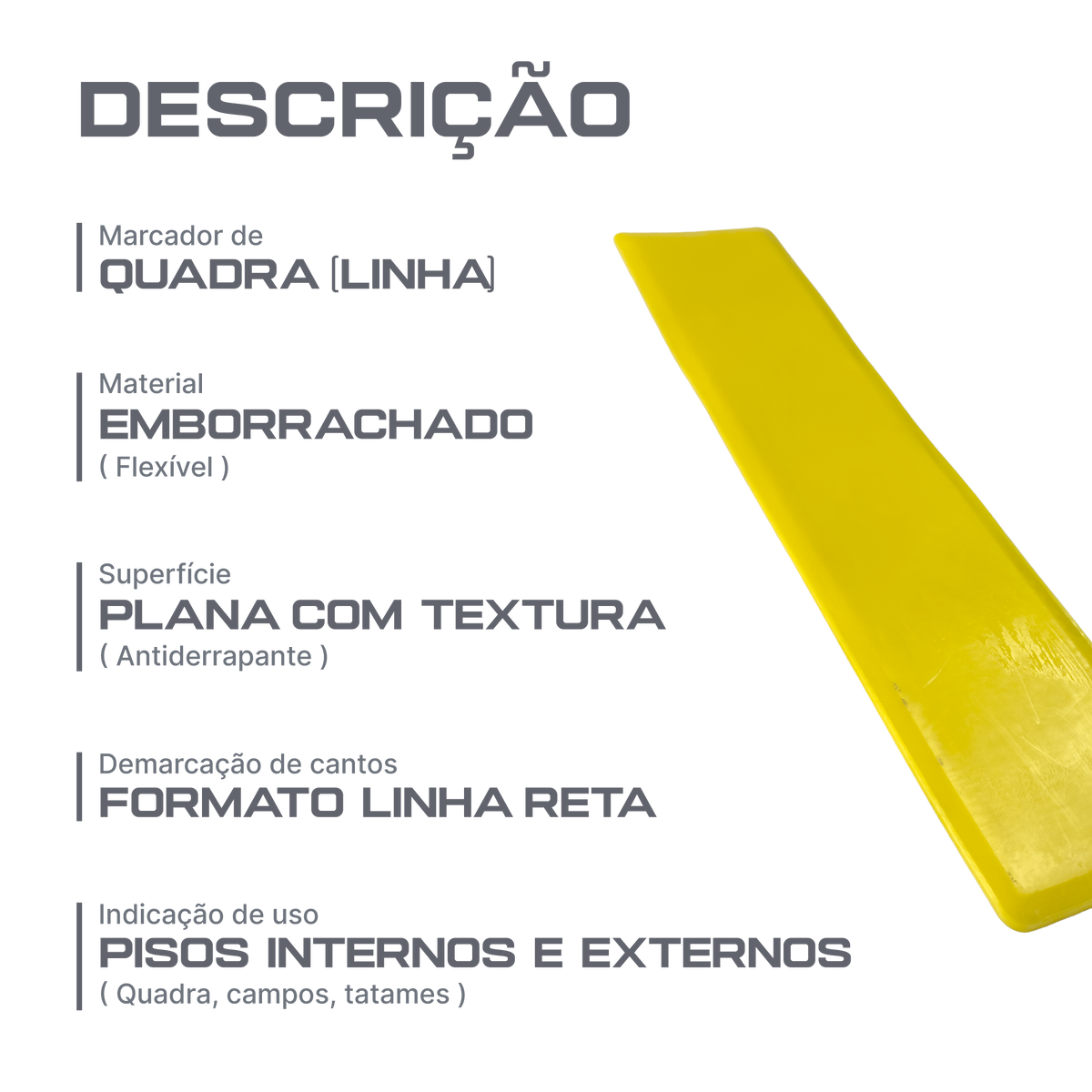 Marcadores de quadra linha reta Velden 06