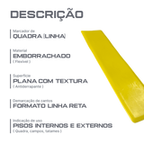 Marcadores de quadra linha reta Velden - Amarelo