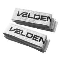 Suportes faixas brancas com velcro para antenas de voleibol Velden - par