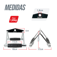 Puxador Triângulo Cromado e Emborrachado Envolst