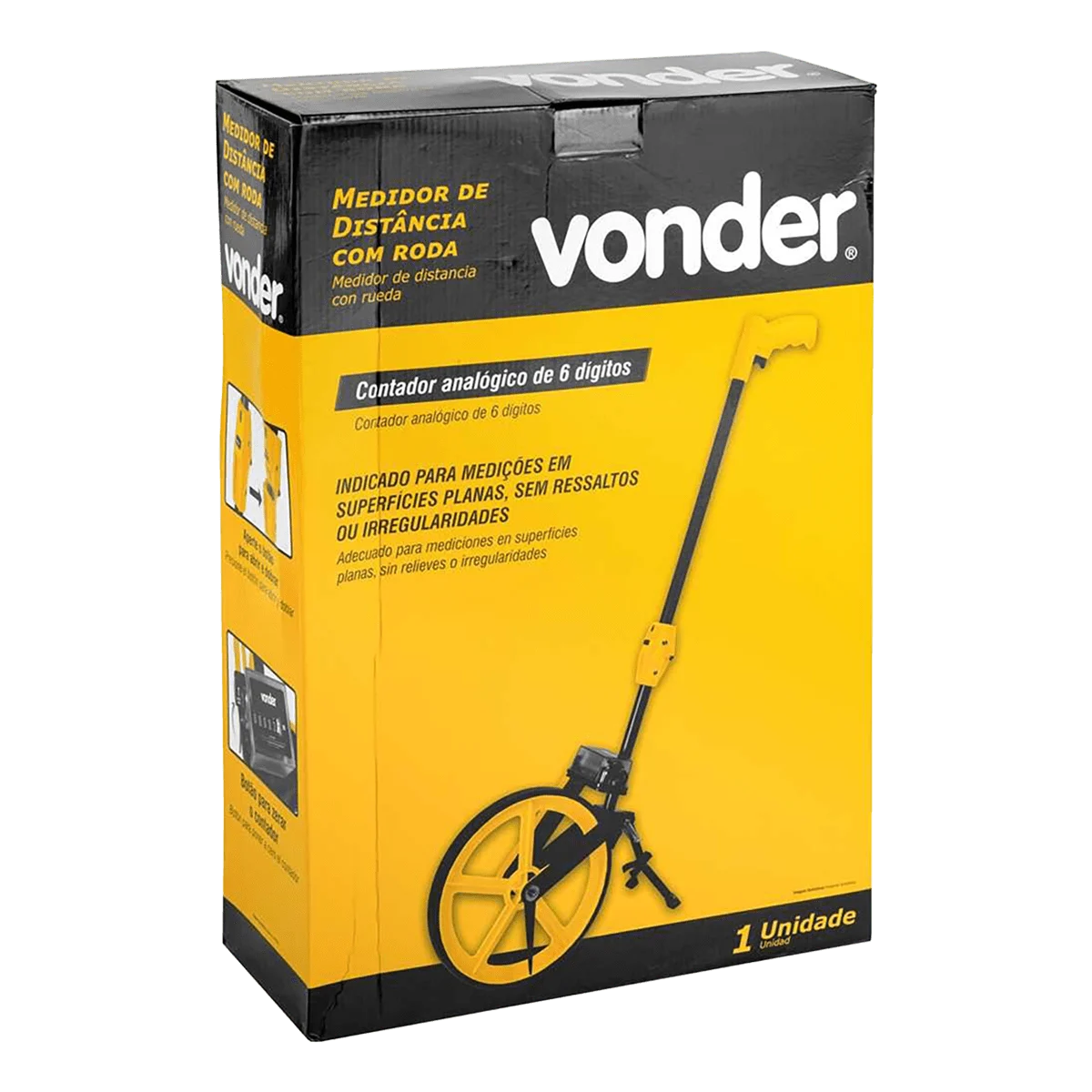 Medidor de distâncias profissional com roda Vonder