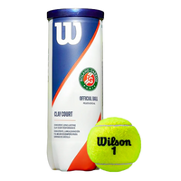 Bolinha/bola de tênis de campo Roland Garros Wilson - tubo com 3 und