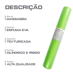 Rolo de Massagem Texturizado EVA Pro 98cm Envolst