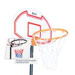 Tabela de basquete infantil juvenil móvel com poste, quadro de plástico e aro Velden