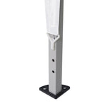 Tenda gazebo dobrável sanfonada de alumínio 3m x 3m em poliéster Bel