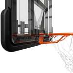 Tabela de basquete de parede quadro transparente de 110x74cm com aro e rede Velden