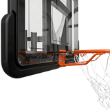 Tabela de basquete de parede quadro transparente de 110x74cm com aro e rede Velden
