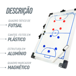 Quadro tático para treinamento esportivo futsal 45x30cm Vinex