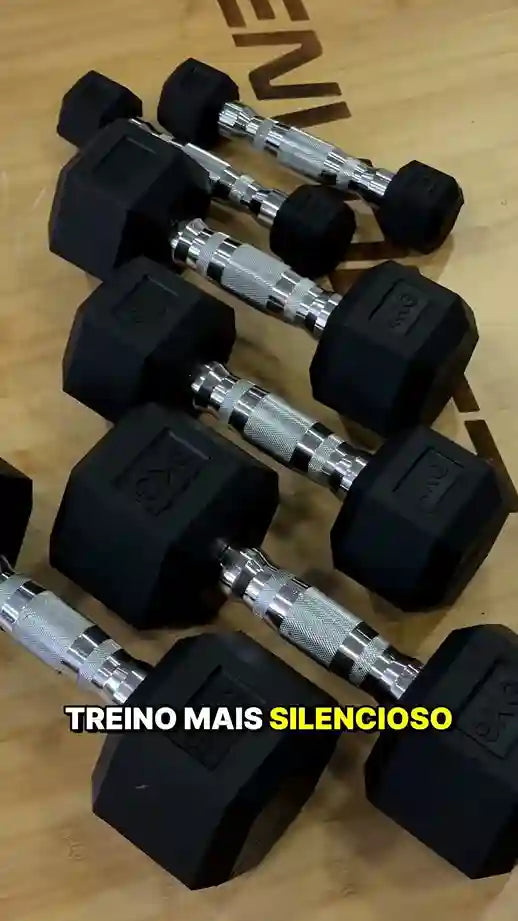 conjunto de halteres dumbells de varios pesos