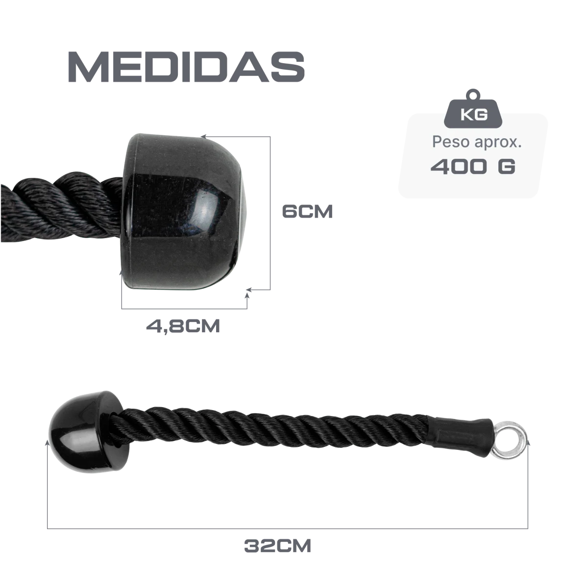 Puxador Corda Unilateral Crossover Profissional Envolst