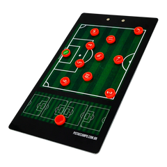 Prancheta tática magnética com caneta para treinamento de futebol Pista e Campo