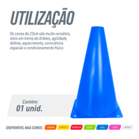 Cone de sinalização de plástico 23cm Velden - Verde