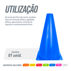 Cone de sinalização de plástico 23cm Velden - Verde