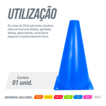Cone de sinalização de plástico 23cm Velden - Verde
