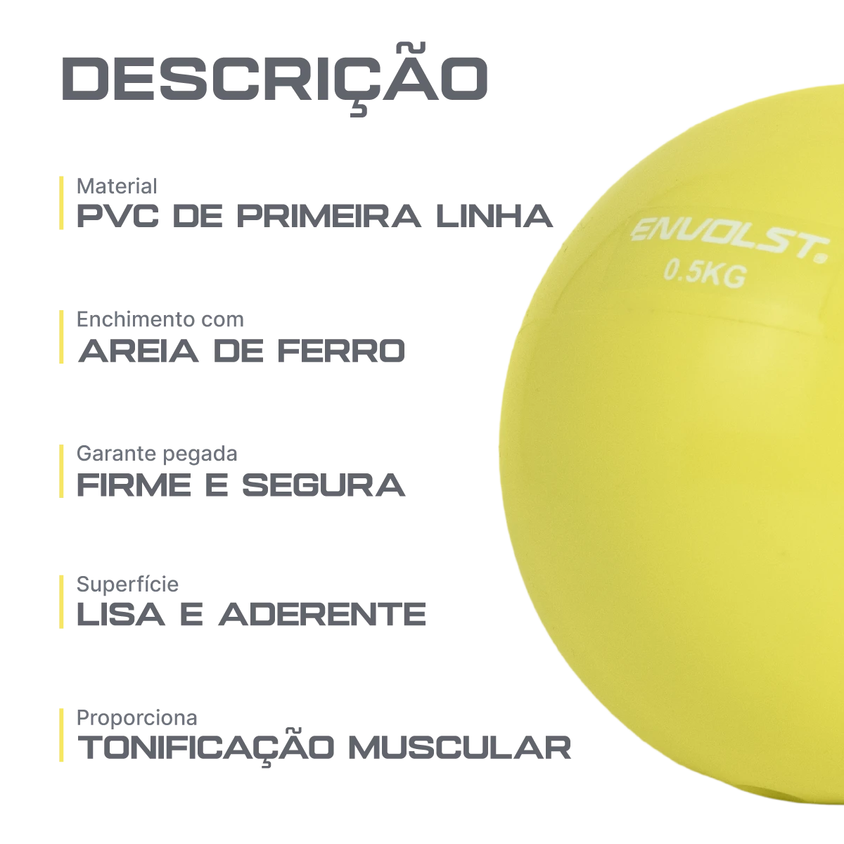 Bola Tonificadora Toning Ball 3kg Envolst