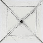 Tenda gazebo dobrável sanfonada de alumínio 3m x 3m Bel Bege