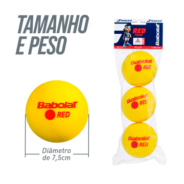 Bola de Tênis Espuma Red Foam Babolat Estágio 3