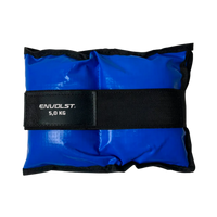 Tornozeleira caneleira em vinilona azul profissional 5kg Envolst - par
