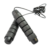 Corda de pular com rolamento 4mm 2,65m Envolst - Preto