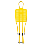 Boneco barreira para treinamento de falta no futebol de aço reclinável premium Velden - Vermelho