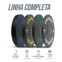 Anilha Olímpica Bumper para Crossfit e LPO 5Kg Envolst