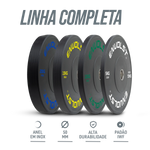 Anilha Olímpica Bumper para Crossfit e LPO 5Kg Envolst