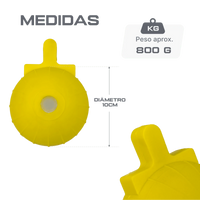 Pelota de PVC 800g Pista e Campo