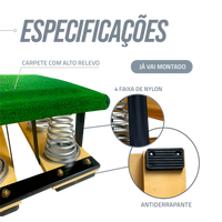 Equipamento para ginástica (trampolim) tipo reuther com 6 molas Gracios