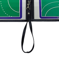 Prancheta tática magnética com caneta para treinamento de handebol Pista e Campo - Modelo pasta preta