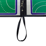 Prancheta tática magnética com caneta para treinamento de handebol Pista e Campo - Modelo pasta preta