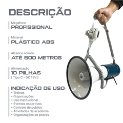 Megafone profissional 35W Jex