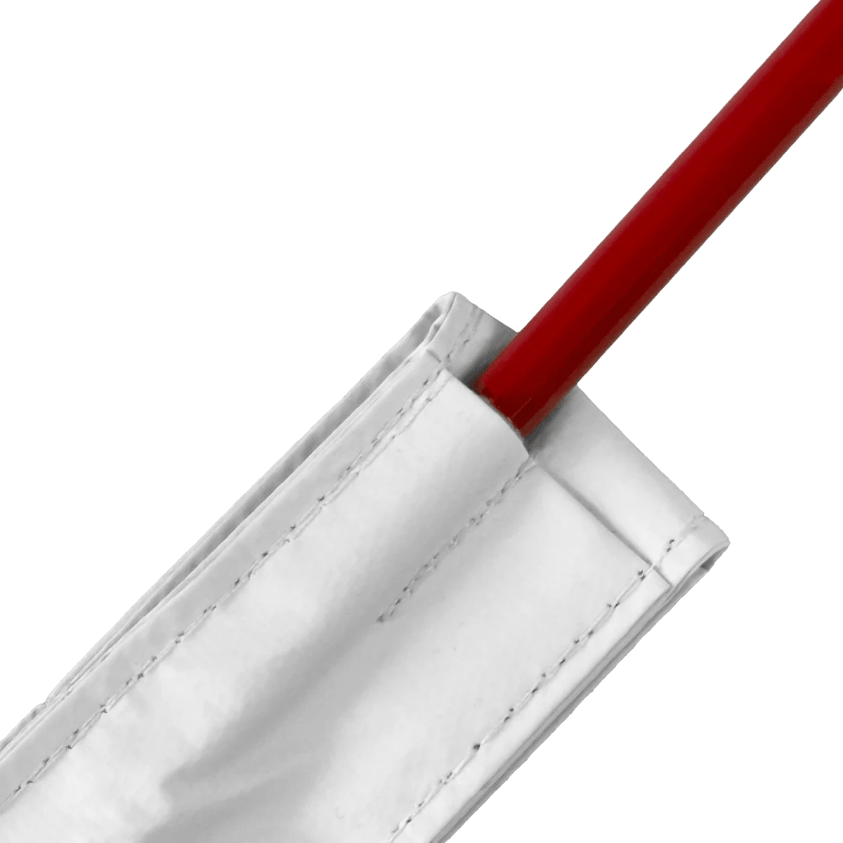 Suportes faixas brancas com velcro para antenas de voleibol Velden - par