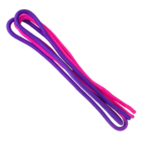 Corda Oficial Ginástica Rítmica 3m Gracios - Roxo e Rosa