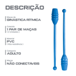 Maças de ginástica rítmica adulto 45cm Gracios - Branco