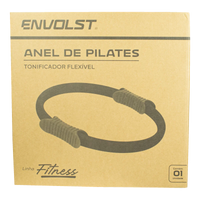 Anel de Pilates Tonificador Flexível Envolst - Verde e Cinza