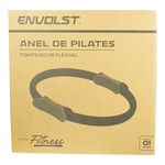 Anel de Pilates Tonificador Flexível Envolst - Verde e Cinza