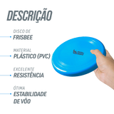 Frisbee de plástico para recreação 22cm econômico Pista e Campo Cor Azul