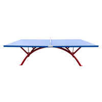 Mesa de tênis de mesa outdoor de fibra de vidro Pista e Campo