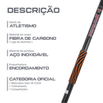 Dardo de atletismo de fibra de carbono 800g WA-IAAF Sportland