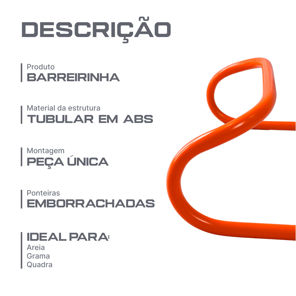 Barreirinha 15cm Laranja