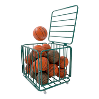 Carrinho guarda volumes de aço para transporte e armazenagem de bolas Pista e Campo