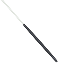  Estilete Ginástica Rítmica Fibra Vidro 50cm Branco Gracios - Empunhadura Preta
