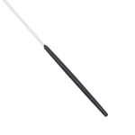  Estilete Ginástica Rítmica Fibra Vidro 50cm Branco Gracios - Empunhadura Preta