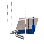 Antenas (par) de voleibol de fibra de vidro com faixas laterais  + Bolsa/ Capa Velden