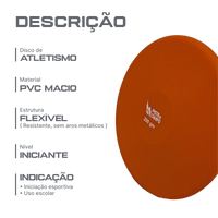Disco de atletismo de PVC macio 200g Pista e Campo