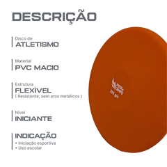 Disco de atletismo de PVC macio 200g Pista e Campo